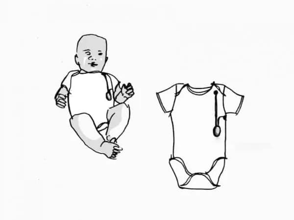 Baby clothing illustration