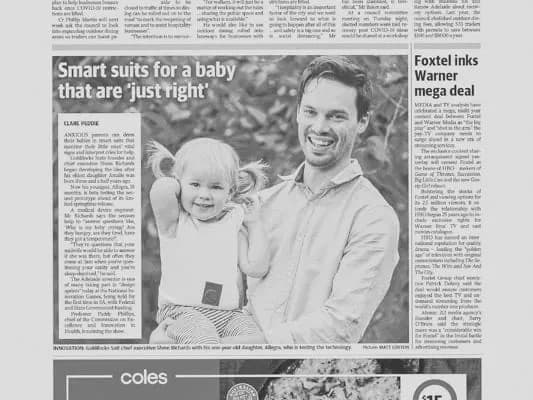 Newspaper article featuring Goldilocks team